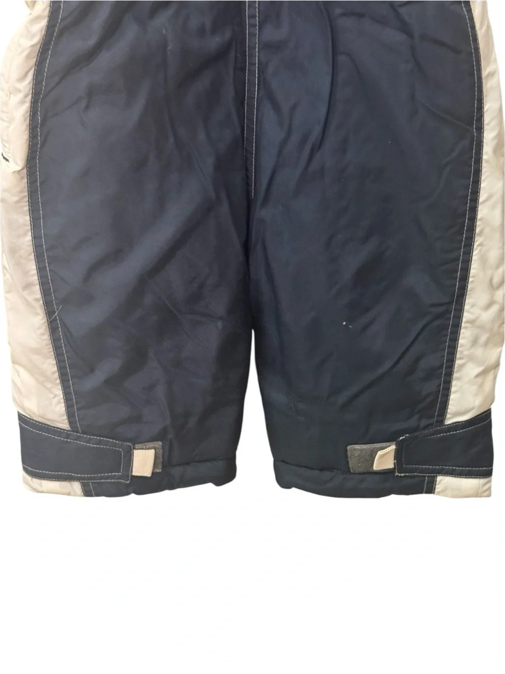 OshKosh B'gosh Navy and Cream Insulated Snow Overalls for Kids 6/9 months